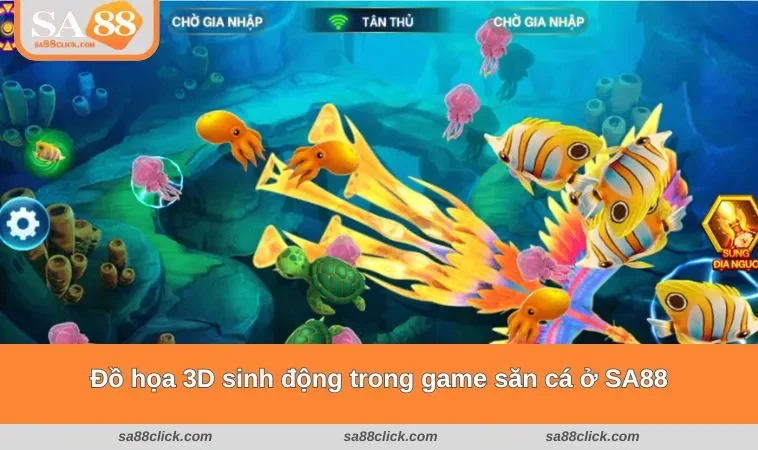 ban ca sa88 2 Đồ họa 3D sinh động trong game săn cá ở SA88