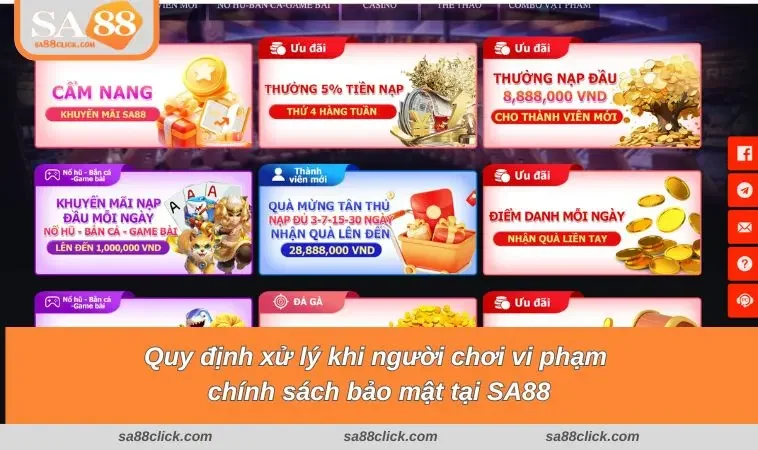 chinh sach bao mat sa88 3 Quy định xử lý khi người chơi vi phạm chính sách bảo mật tại SA88