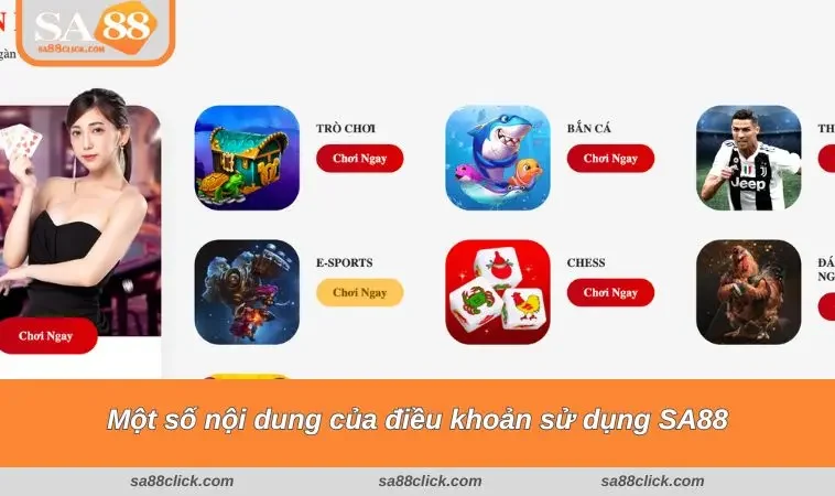dieu khoan su dung sa88 1 Một số nội dung của điều khoản sử dụng SA88
