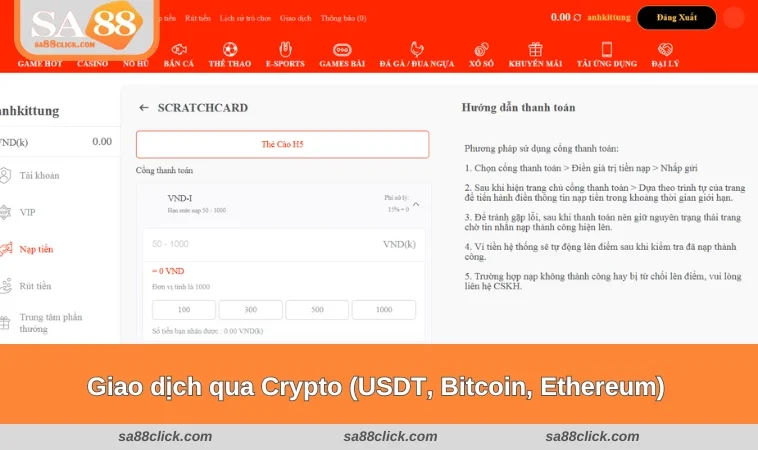 nap tien sa88 3 Giao dịch qua Crypto phù hợp với ai muốn nạp tiền bằng tiền điện tử